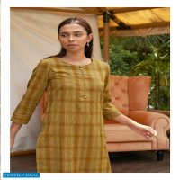 Four Buttons Silver Vol-8 wholesale Long reyon Kurti With Pants
