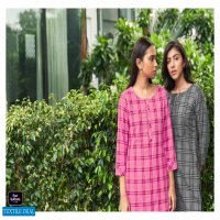 Four Buttons Silver Vol-8 wholesale Long reyon Kurti With Pants