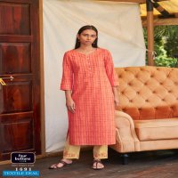 Four Buttons Silver Vol-8 wholesale Long reyon Kurti With Pants