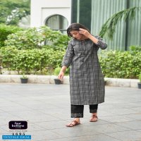 Four Buttons Silver Vol-8 wholesale Long reyon Kurti With Pants