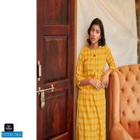 Four Buttons Silver Vol-8 wholesale Long reyon Kurti With Pants
