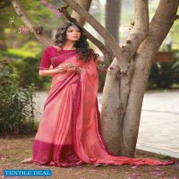NIKHAR BY KASHVI MOSS WITH PADDING ZARI DESIGNER SAREE