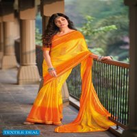 NIKHAR BY KASHVI MOSS WITH PADDING ZARI DESIGNER SAREE