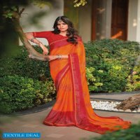 NIKHAR BY KASHVI MOSS WITH PADDING ZARI DESIGNER SAREE