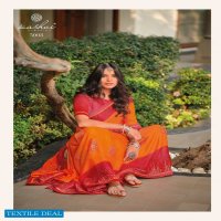 NIKHAR BY KASHVI MOSS WITH PADDING ZARI DESIGNER SAREE