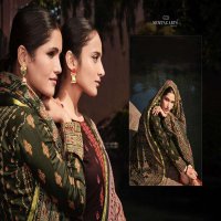 FIZA BY MUMTAZ ARTS PURE JAM SATIN INDIAN DRESS MATERIALS