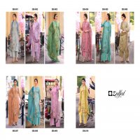 ZULFAT DESIGNER NUMAISH JAM COTTON DRESS MATERIALS WITH 3MTR BOTTOM