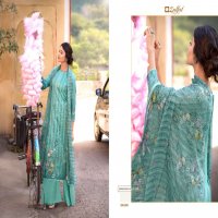 ZULFAT DESIGNER NUMAISH JAM COTTON DRESS MATERIALS WITH 3MTR BOTTOM