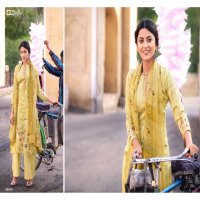ZULFAT DESIGNER NUMAISH JAM COTTON DRESS MATERIALS WITH 3MTR BOTTOM