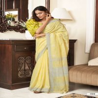 LT FASHIONS SENSATION LINEN SILK EMBROIDERY SAREES FOR WHOLESALE