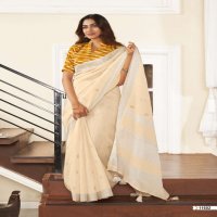 LT FASHIONS SENSATION LINEN SILK EMBROIDERY SAREES FOR WHOLESALE