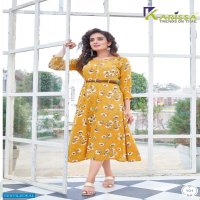 KARISSA KINLEE RAYON CRUSH PATTERN KURTIS FOR WOMEN
