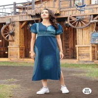 KUMB CAPTURE VOL 2 BY SERIEMA COTTON DENIM FANCY KURTI SUPPLIER
