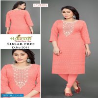 Hariyaali Sugar Free Wholesale Reyon Schiffli Work And Neck Work Kurtis