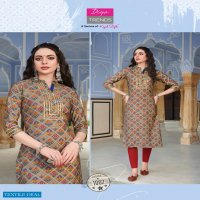 DIYA TRENDZ BLOSSOM VOL 1 CHANDERI PRINTED KURTI WITH RAYON PANT COLLECTION