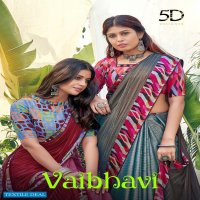 VAIBHAVI BY 5D DESIGNER CHIFFON SATIN DESIGNER FANCY SAREE