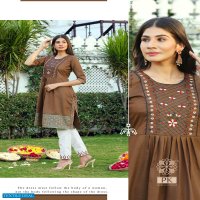 Aradhna PK Maira Vol-1 Wholesale Reyon Work Long Kurti With Pant