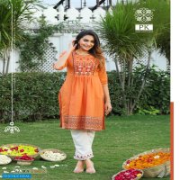 Aradhna PK Maira Vol-1 Wholesale Reyon Work Long Kurti With Pant