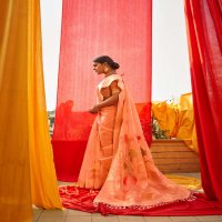 SHANGRILA ORGENZA WEAVES VOL 5 SOFT RICH PALLU SAREES WHOLESALE