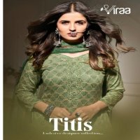 Viraa Titis Wholesale Jaam Printed With Embroidered Dress Material