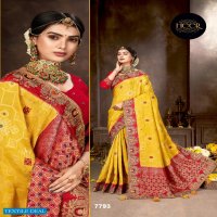 Heer Creation D.no 7708 Series Wholesale Silk Based Indian Sarees