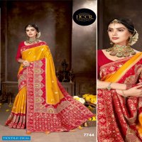 Heer Creation D.no 7708 Series Wholesale Silk Based Indian Sarees