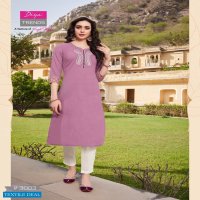 Diya Casual Diaries Vol-3 Wholesale Reyon Long Kurtis