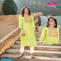 Diya Casual Diaries Vol-3 Wholesale Reyon Long Kurtis