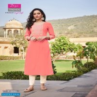 Diya Casual Diaries Vol-3 Wholesale Reyon Long Kurtis