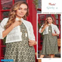 SMYLEE GIRLY VOL 2 RAYON FANCY KURTI WITH COTTON JACKET COLLECTION