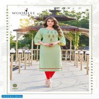 Wooglee Flora Wholesale Reyon Long Kurti Catalogs