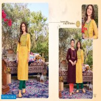 Hariyaali Karlee Wholesale Viscose Silk Long Kurti Catalogs