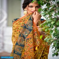 LT FASHIONS MADHUBANI PURE CHANDERI DIGITAL PRINT SAREES