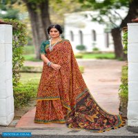 LT FASHIONS MADHUBANI PURE CHANDERI DIGITAL PRINT SAREES