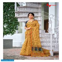 LT FASHIONS MADHUBANI PURE CHANDERI DIGITAL PRINT SAREES