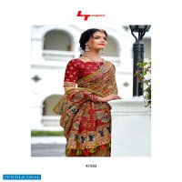 LT FASHIONS MADHUBANI PURE CHANDERI DIGITAL PRINT SAREES