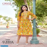 OSSM Summer Fashion Wholesale Long Kurti Catalogs