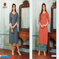 Baanvi Simran Vol-1 Wholesale Reyon Long Kurtis