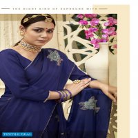 PAEONIA BY VALLABHI BLACK RANGOLI PRINTED FANCY SAREES