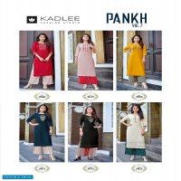 Kadlee Pankh Vol-7 Wholesale Kurti With Pant Collection