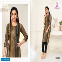 ALBELI BY POONAM RAYON KURTI WITH COTTON PANT