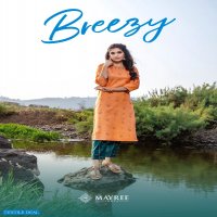 BREEZY BY MAYREE INDIA RAYON READYMADE KURTI WITH COTTON BOTTOM