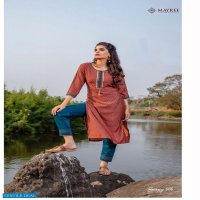 BREEZY BY MAYREE INDIA RAYON READYMADE KURTI WITH COTTON BOTTOM