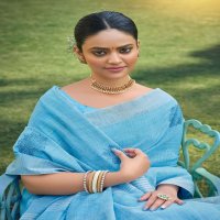 VAIRAGI BY LT FASHION LINEN SILK DESIGNER SAREES