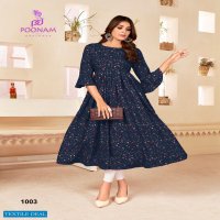 POONAM CRUSH PRINT FANCY GOWN SUPPLIER