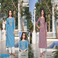 Snapstyle Sunshine Wholesale Long Straight Kurtis With Work