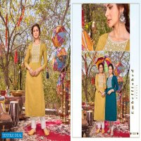Hariyaali Alexa Wholesale Viscose Silk With Sequence Work Kurtis