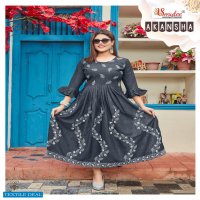 Smylee Akansha Wholesale Manual Embroidered Anarkali Kurtis