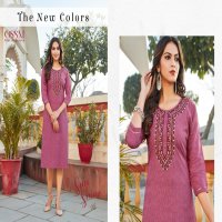 OSSM Sun Shine Wholesale Embroidered Long Kurtis