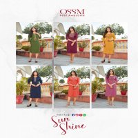 OSSM Sun Shine Wholesale Embroidered Long Kurtis